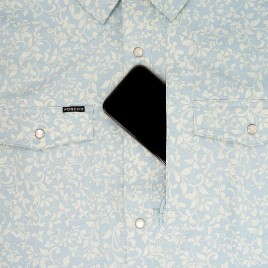 Poncho The Buckhorn Long Sleeve Shirt, Pinos