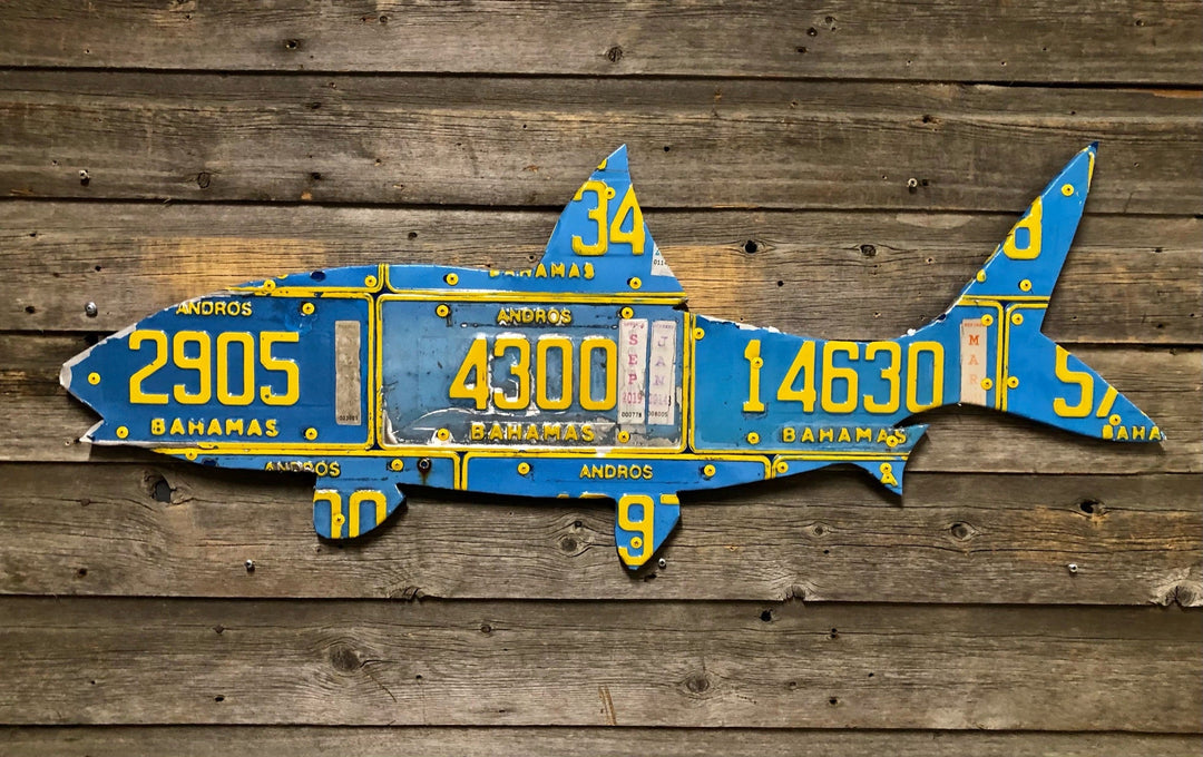 Cody's Fish Andros Island, Bahamas Bonefish License Plate Art