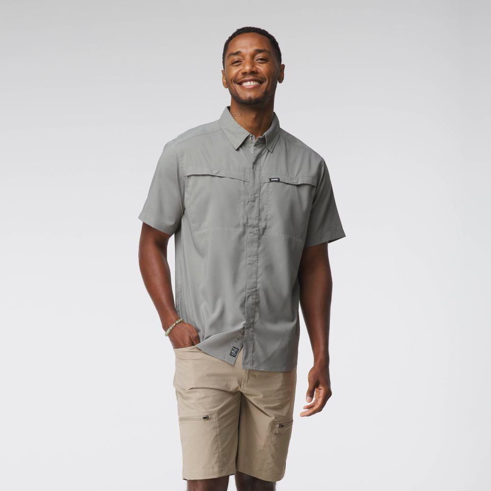 NRS Men's Gear Shirt, Pebble, front view