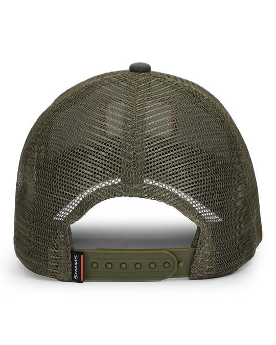 Simms Trout Icon Trucker, back view, view 2