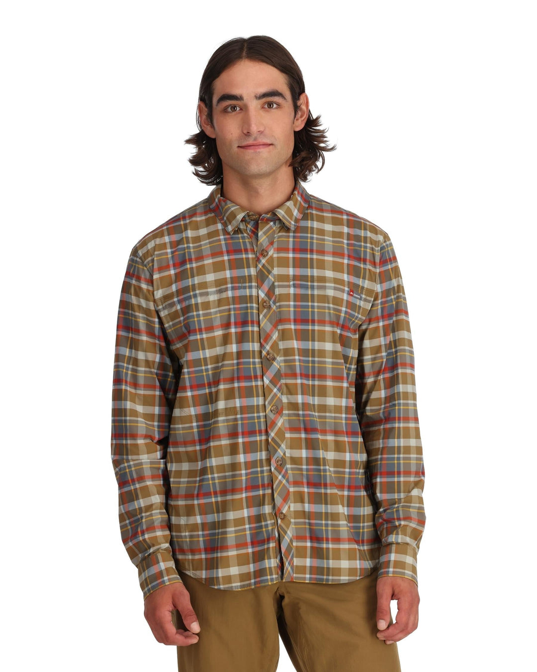 Simms Fishing M's Bugstopper Stone Cold LS Shirt - Sale, front view, view 3