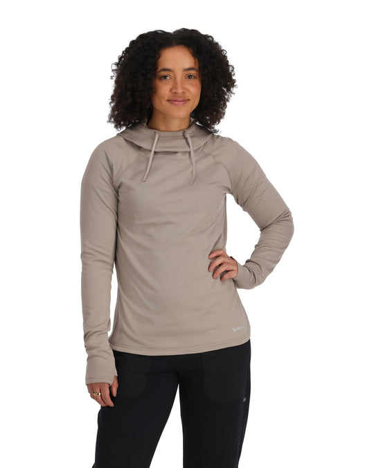 Simms Women's Heavyweight Baselayer Hoody, front view, view 2