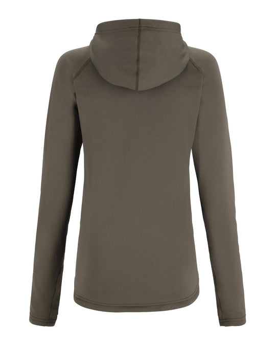 Simms Women's Heavyweight Baselayer Hoody, back view, view 3