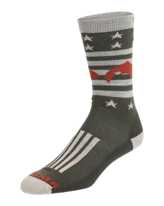 Simms Fishing Daily Sock - Sale, front view, view 2