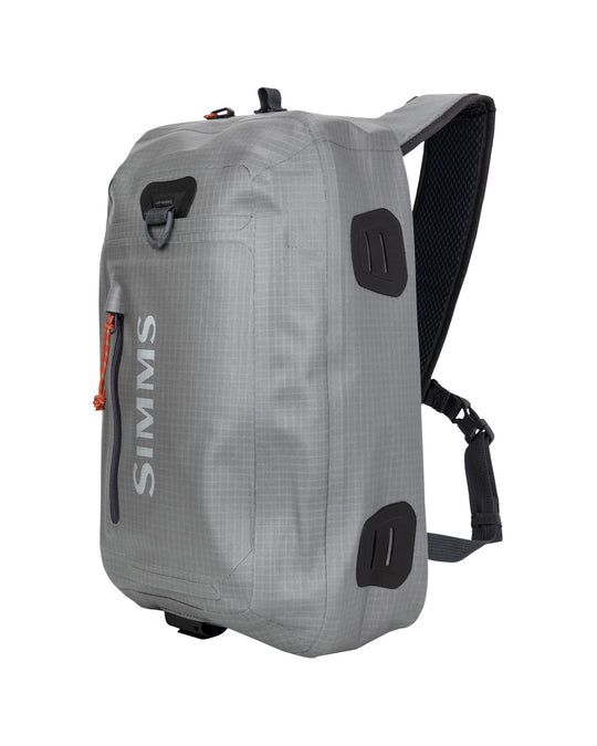 Simms Fishing Dry Creek Z Sling Pack, Steel, front view
