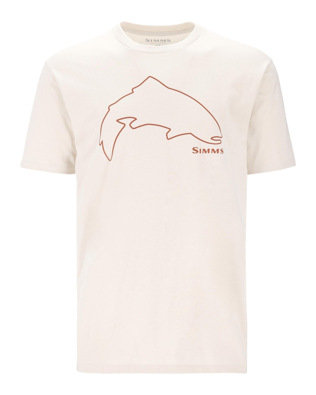 Simms Men's Trout Outline T-Shirt, front view