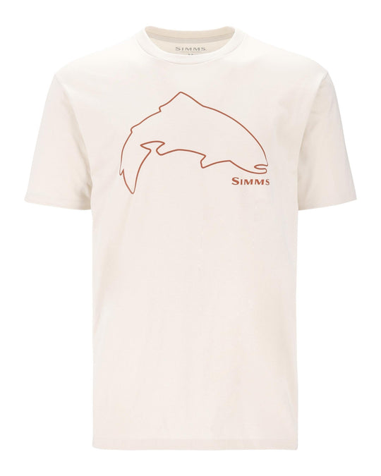 Simms Men's Trout Outline T-Shirt, front view