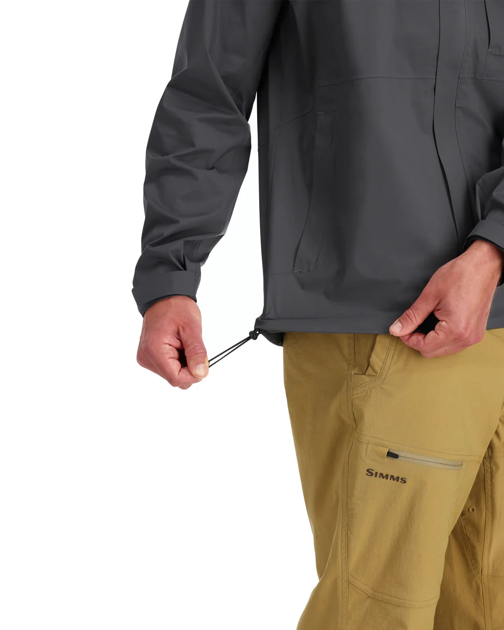 Simms Men's Waypoints Jacket, worn, view 2
