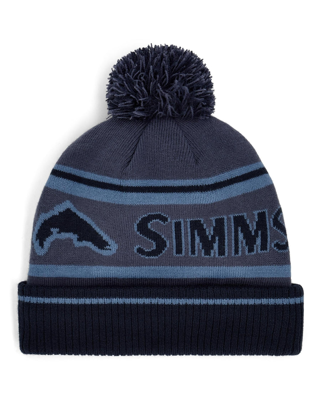 Simms Tip-Up Pom Beanie, back view