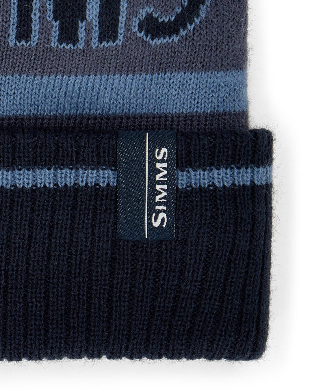 Simms Tip-Up Pom Beanie, detail