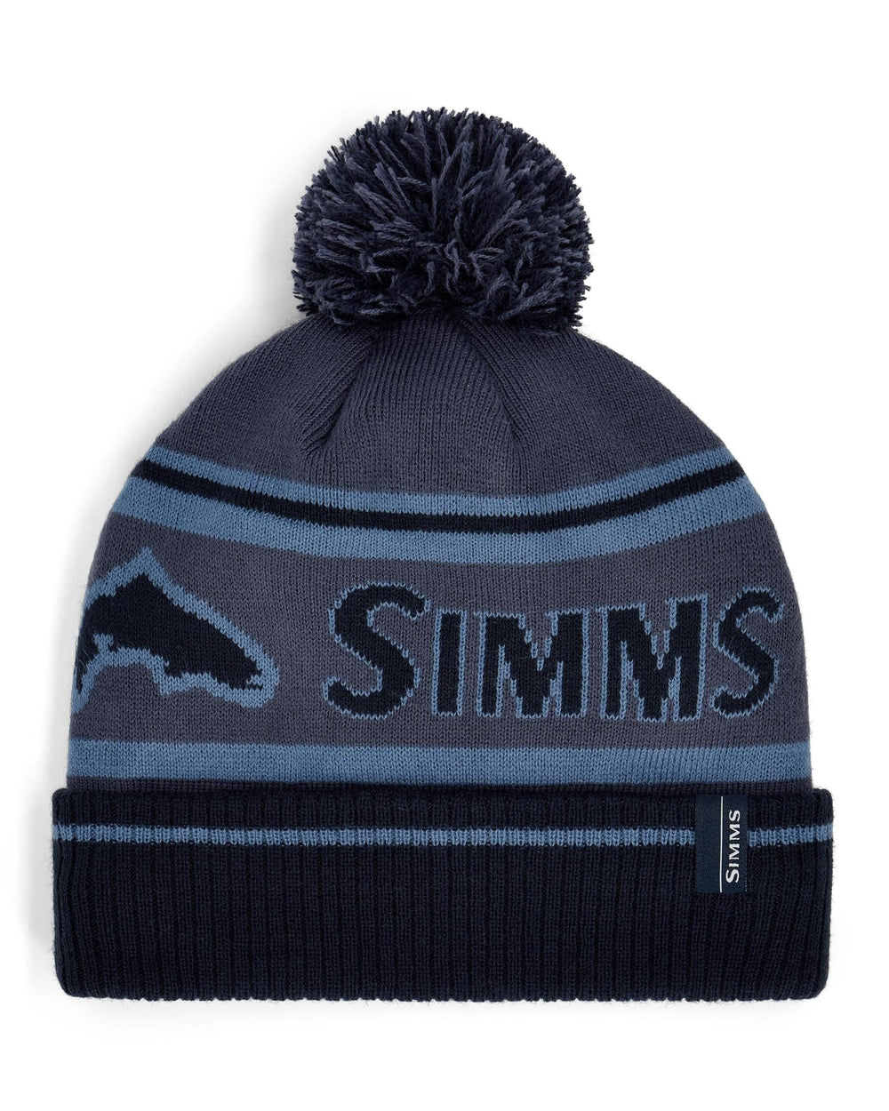 Simms Tip-Up Pom Beanie, front view