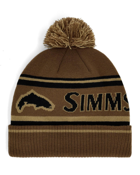 Simms Tip-Up Pom Beanie, back view, view 2