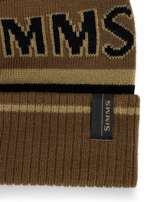 Simms Tip-Up Pom Beanie, detail, view 2