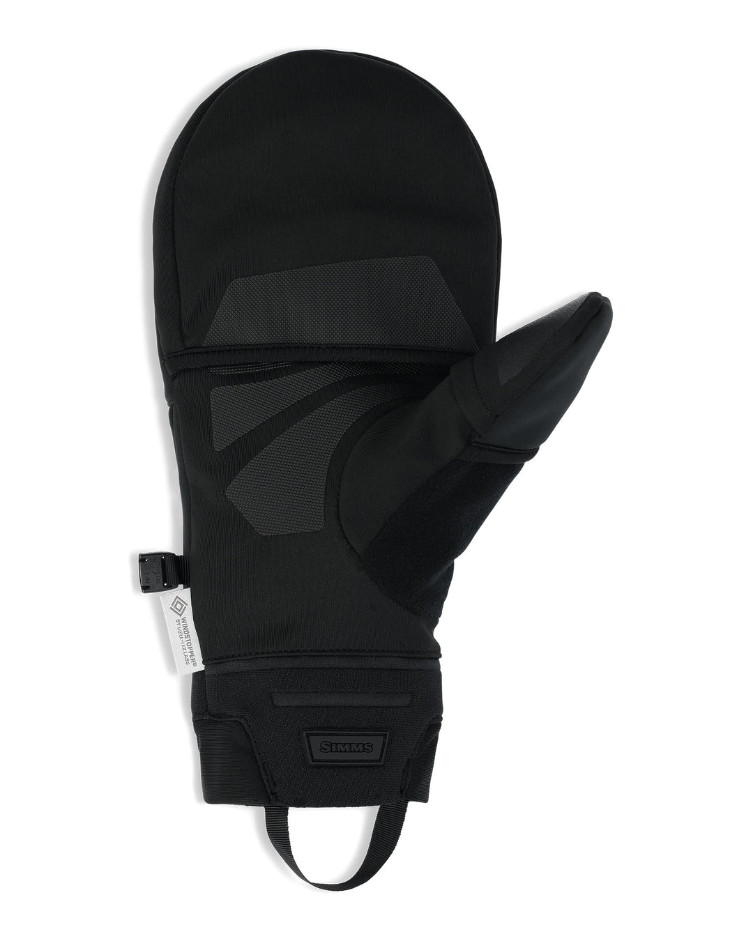 Simms WINDSTOPPER Foldover Mitt Sale, back view