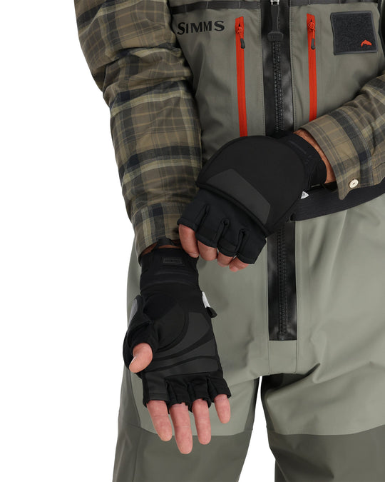 Simms WINDSTOPPER Foldover Mitt Sale, back view, view 2