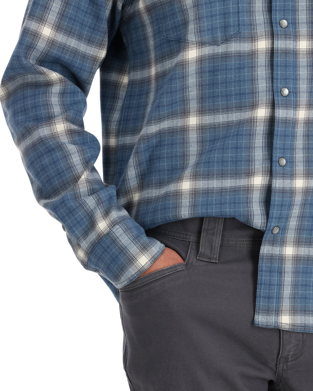 Simms Men's Gallatin Pant Sale, worn, view 2