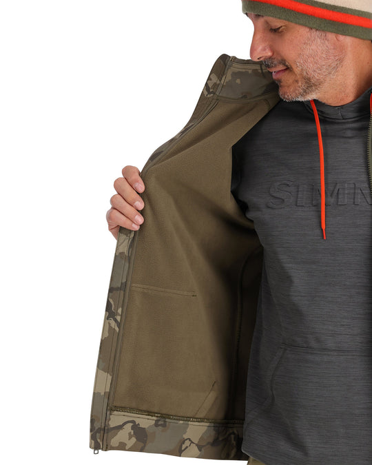 Simms Men's Rogue Vest, worn, view 2