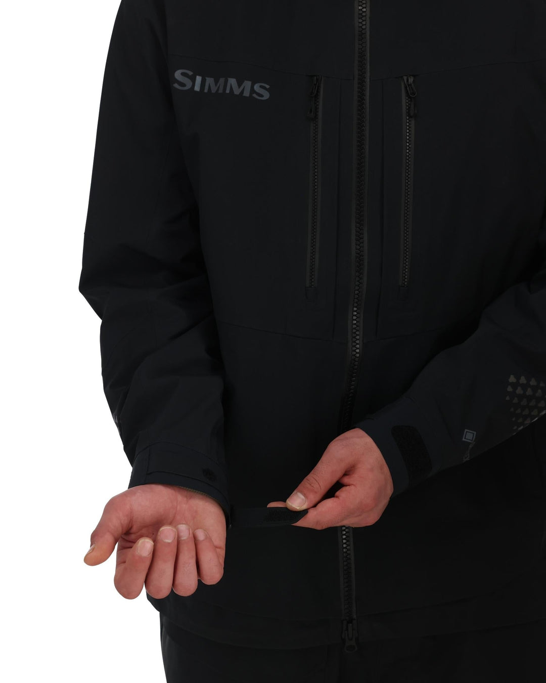 Simms Men's ProDry Jacket, worn, view 2