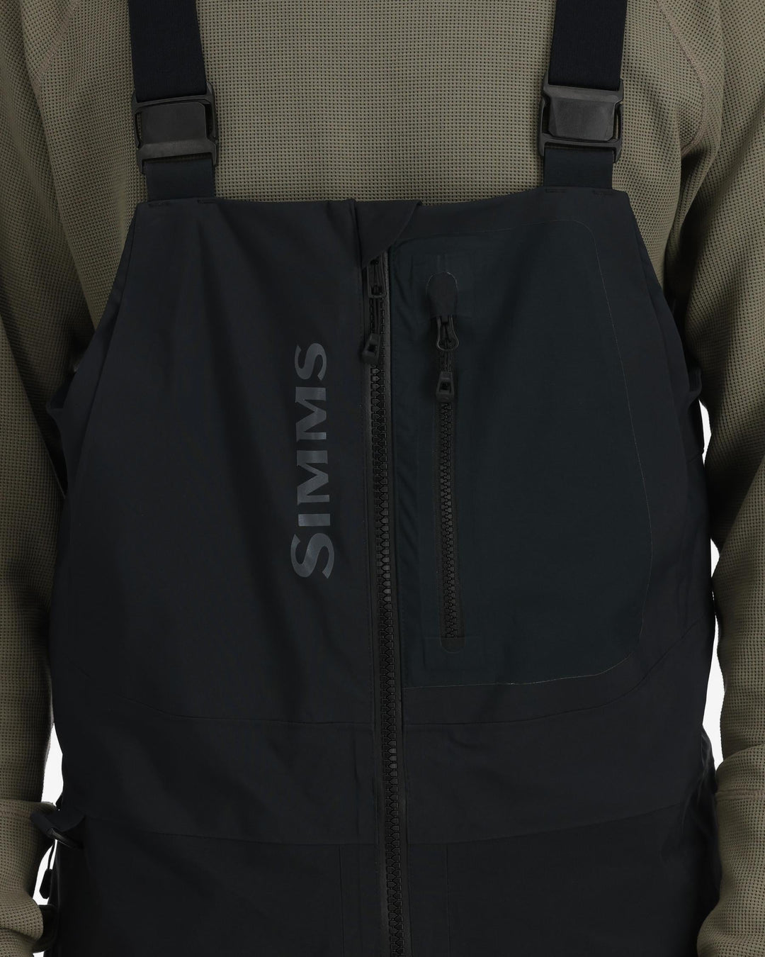 Simms Men's ProDry Bib, worn, view 4