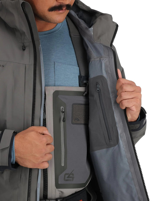Simms Men's G4 Pro Jacket, worn, view 3