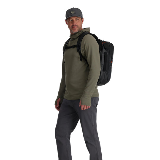 Simms Fishing Tailwind Backpack, worn