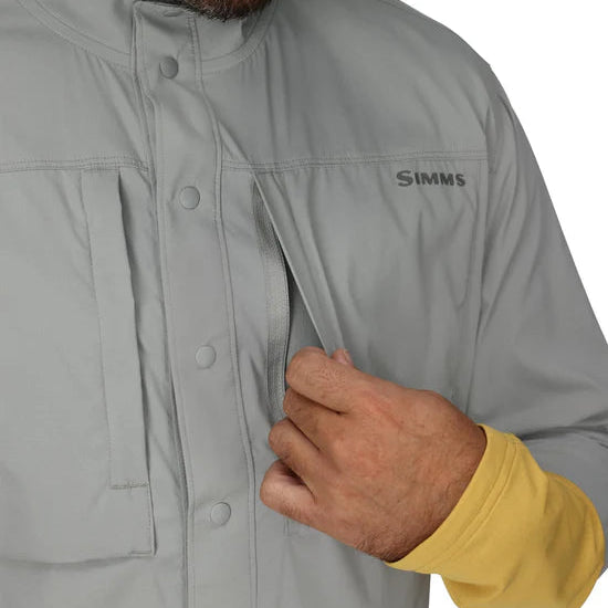 Simms Men's Latitude BiComp Shirt, worn, view 2