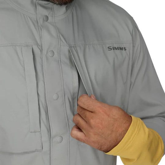 Simms Men's Latitude BiComp Shirt, worn, view 2