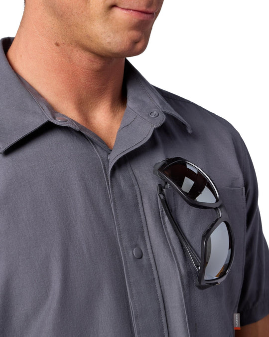 Simms Men's Tailout Deck SS Shirt, detail