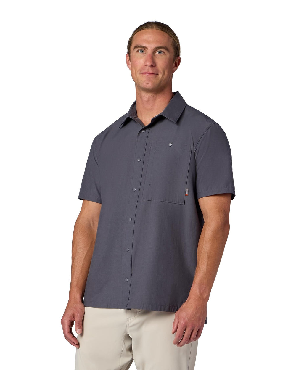 Simms Men's Tailout Deck SS Shirt, front view, view 2
