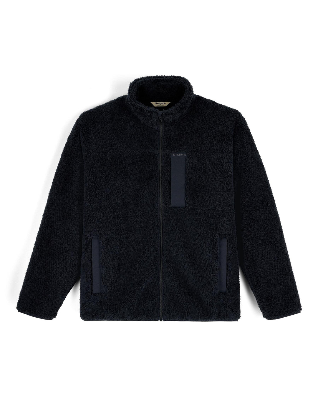 Simms Men's Coldweather Fleece, Black, front view