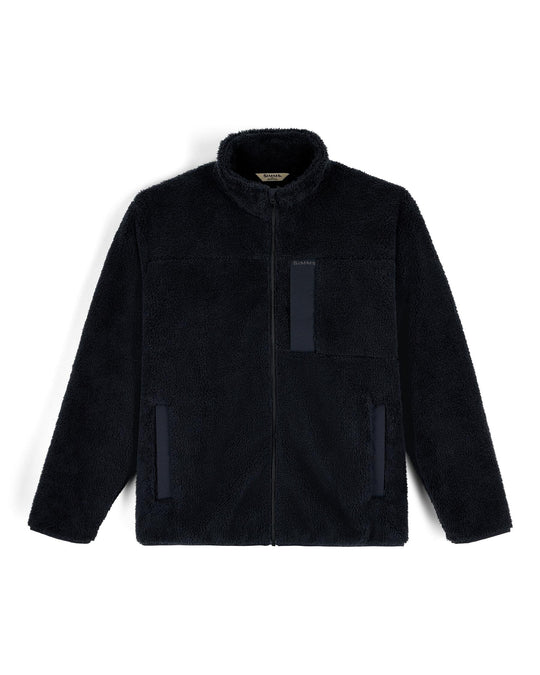 Simms Men's Coldweather Fleece, Black, front view