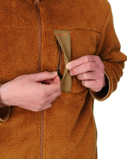 Simms Men's Coldweather Fleece, detail
