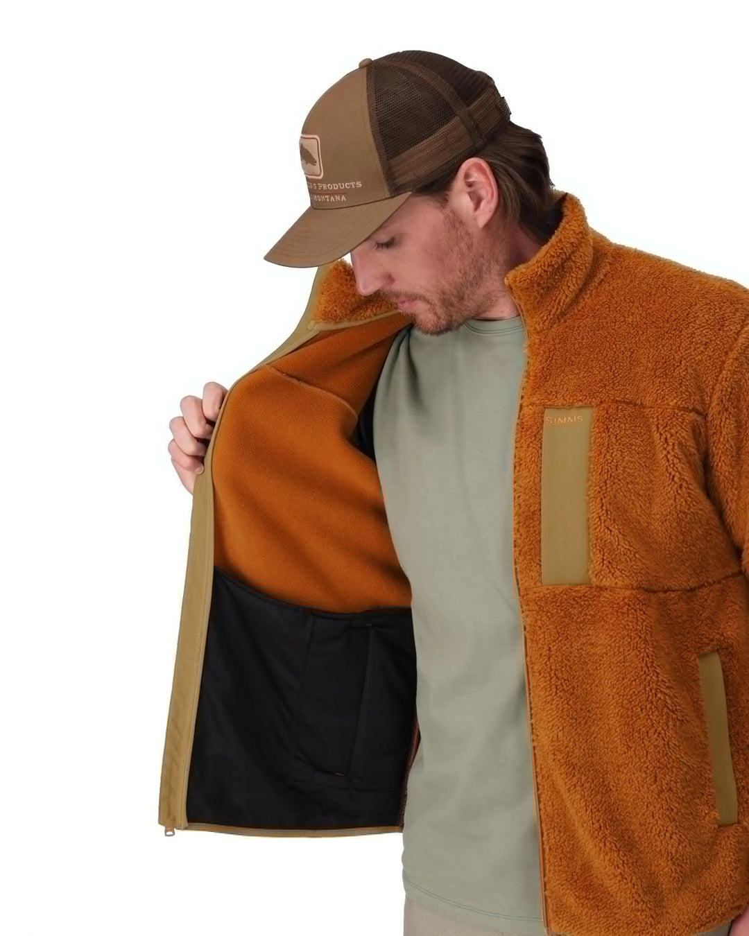 Simms Men's Coldweather Fleece, detail, view 3