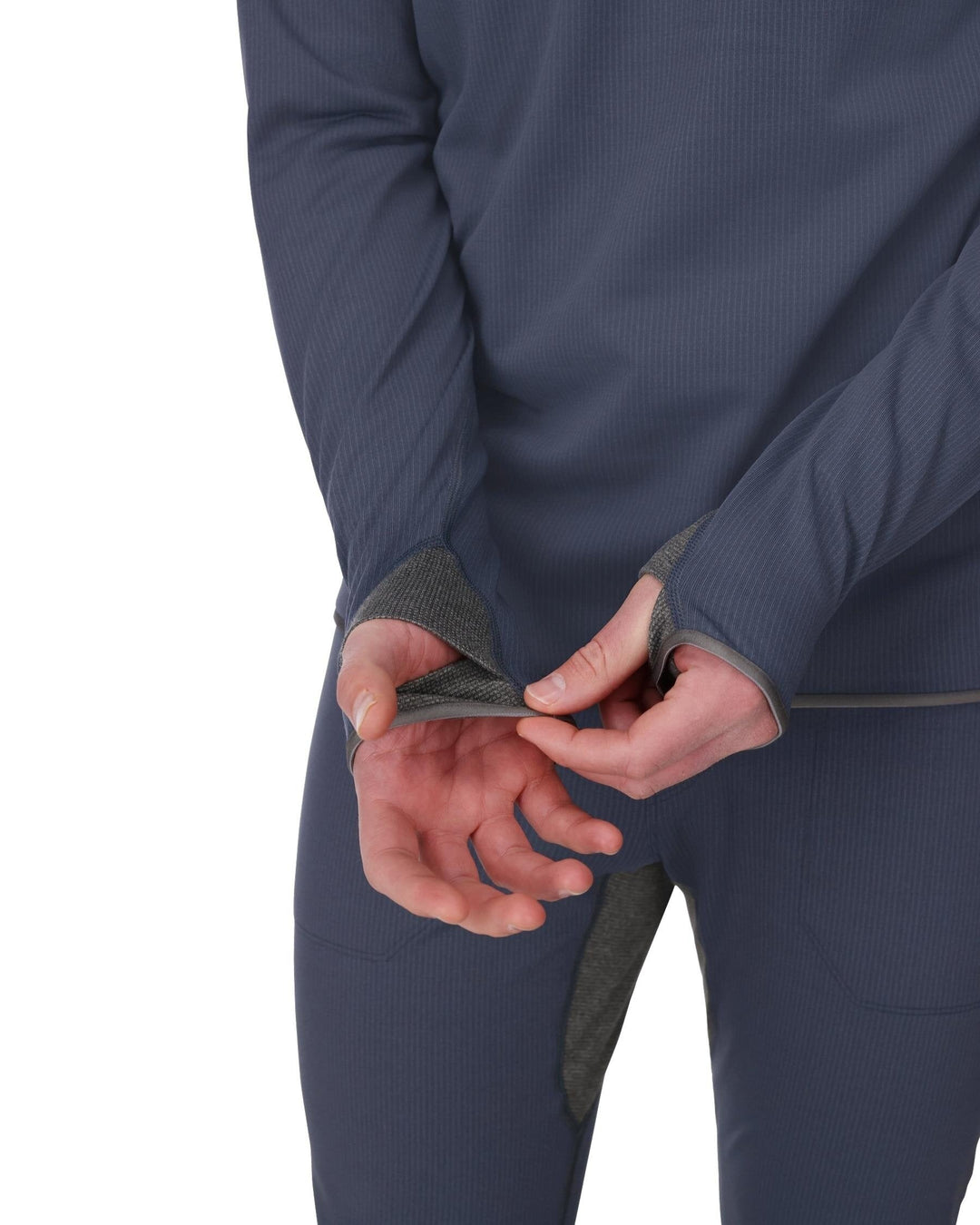 Simms Men's Strata 200 LS Crew, detail, view 2
