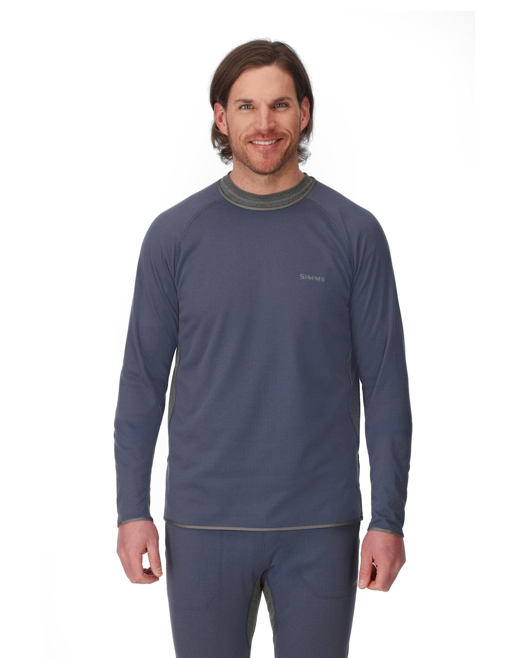 Simms Men's Strata 200 LS Crew, front view, view 2