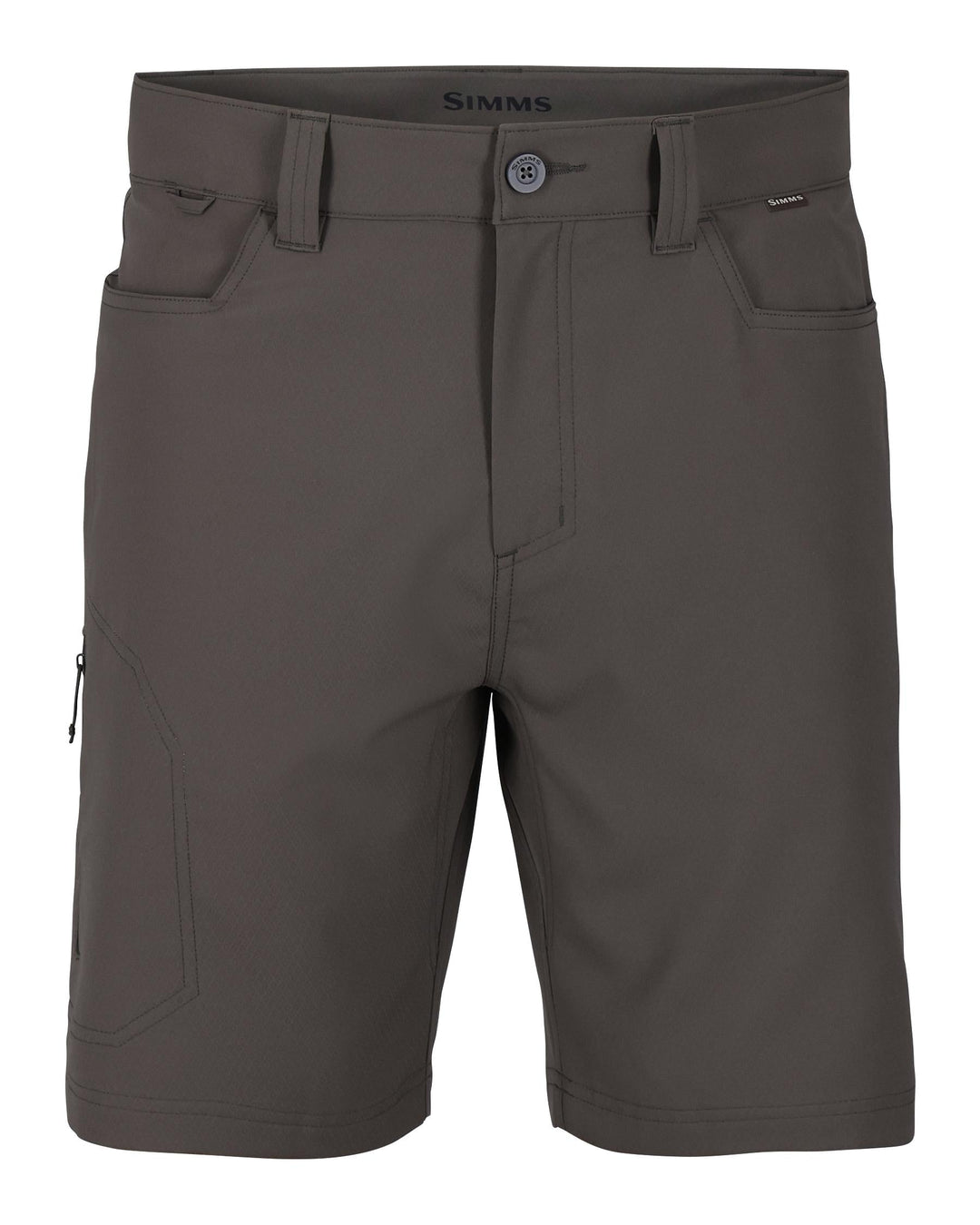 Simms Men's Skiff Shorts, Basalt, front view