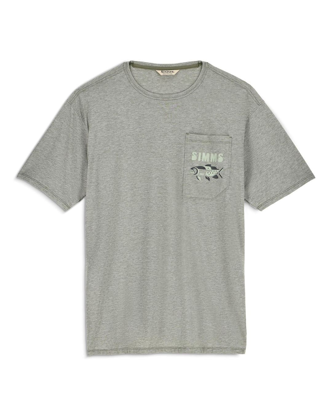 Simms Men's Harbor Lightweight Pocket T-Shirt, front view