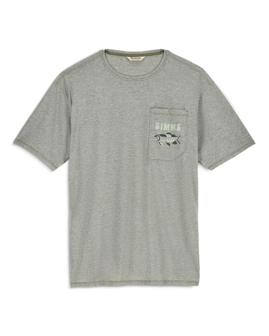 Simms Men's Harbor Lightweight Pocket T-Shirt, front view