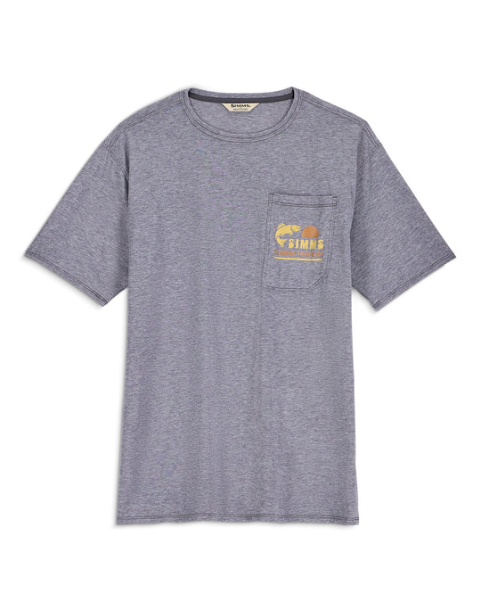 Simms Men's Harbor Lightweight Pocket T-Shirt, front view, view 3