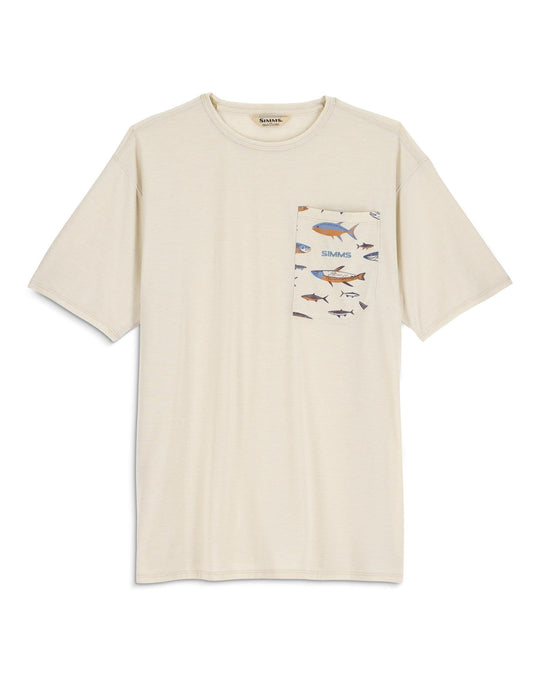 Simms Men's Harbor Lightweight Pocket T-Shirt, front view, view 2