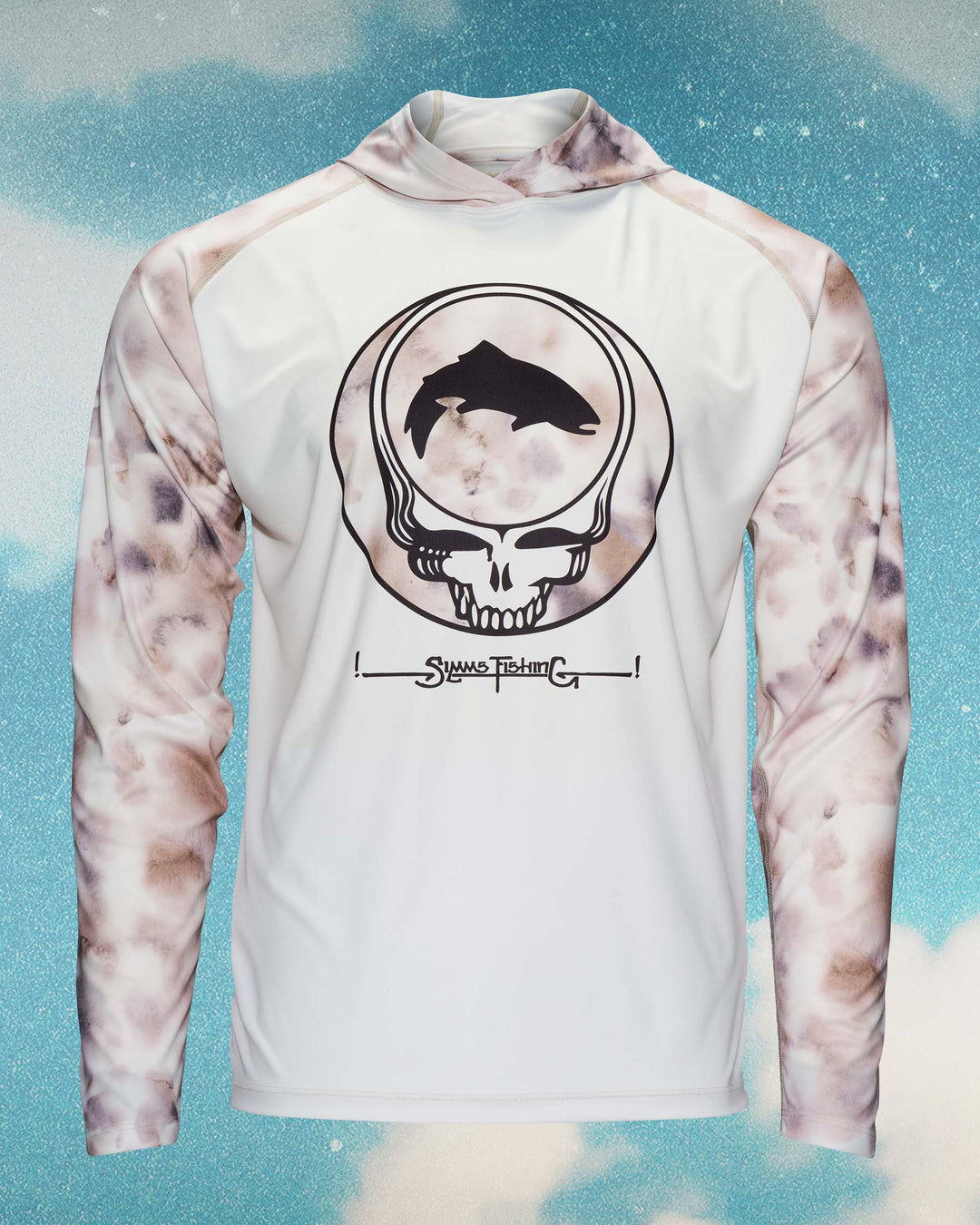 Simms Fishing M's SolarTech Hoody - Grateful Dead: SYF - Cloud, view 5
