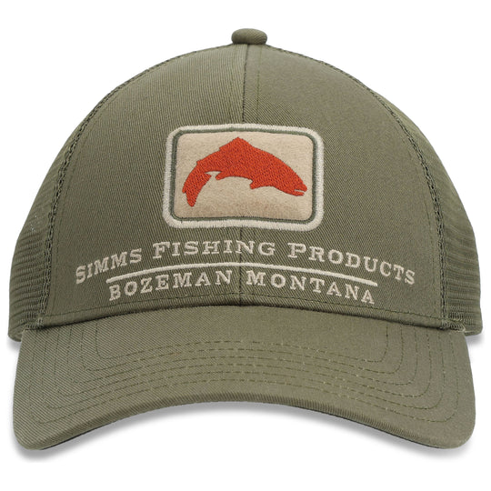 Simms Trout Icon Trucker, Riffle Green