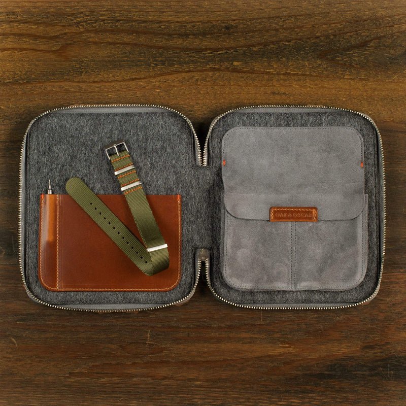 Oak & Oscar The Olmstead 38 - Grey Dial, The Olmsted, packaging