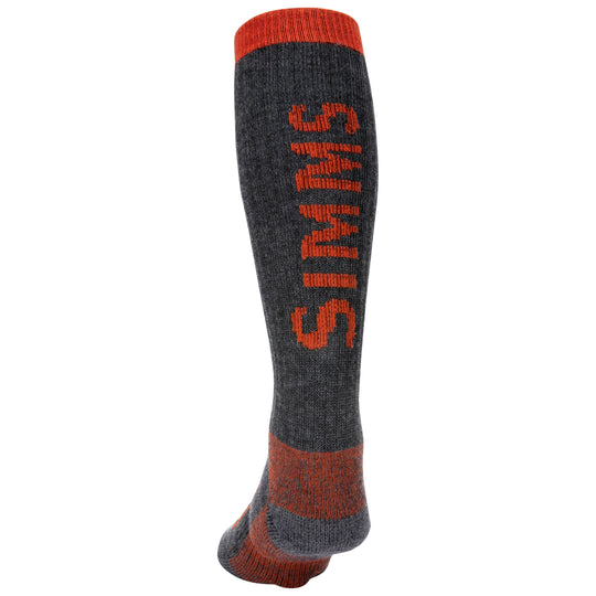 Simms Merino Thermal OTC Sock, Carbon, view 2