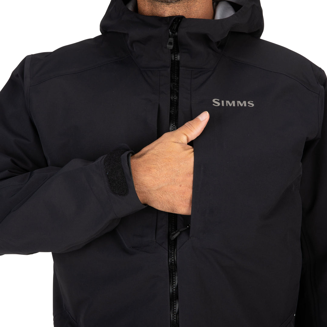 Simms Men's Freestone Jacket Sale, Black, view 8
