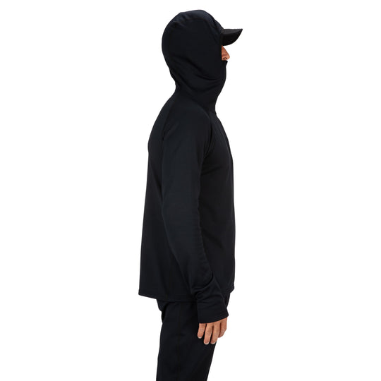 Simms Heavyweight Baselayer Hoody Sale, Black, view 5