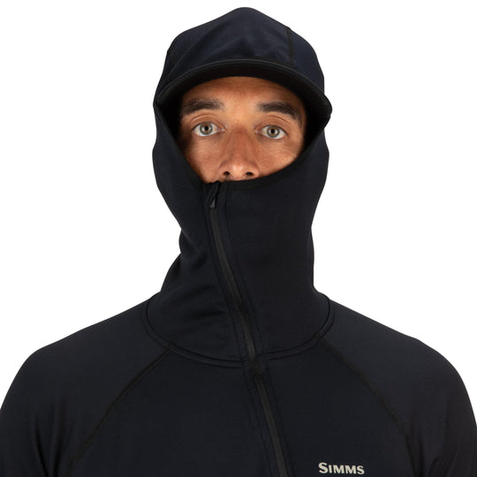 Simms Heavyweight Baselayer Hoody Sale, Black, view 7