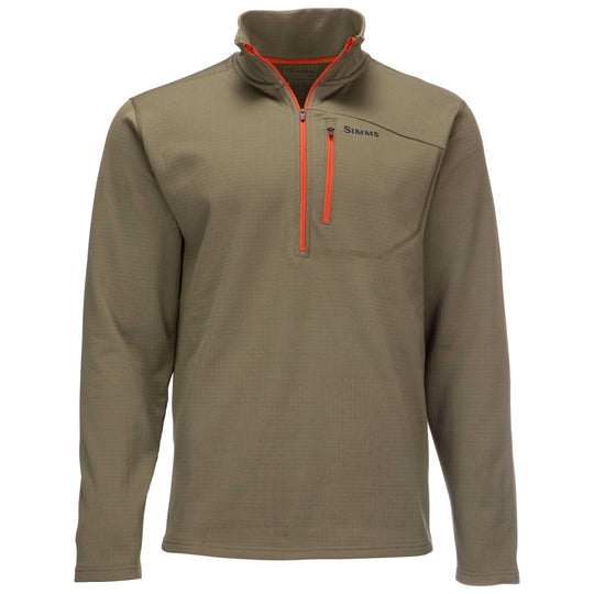 Simms Thermal 1/4 Zip Top Sale, Dark Stone, from above