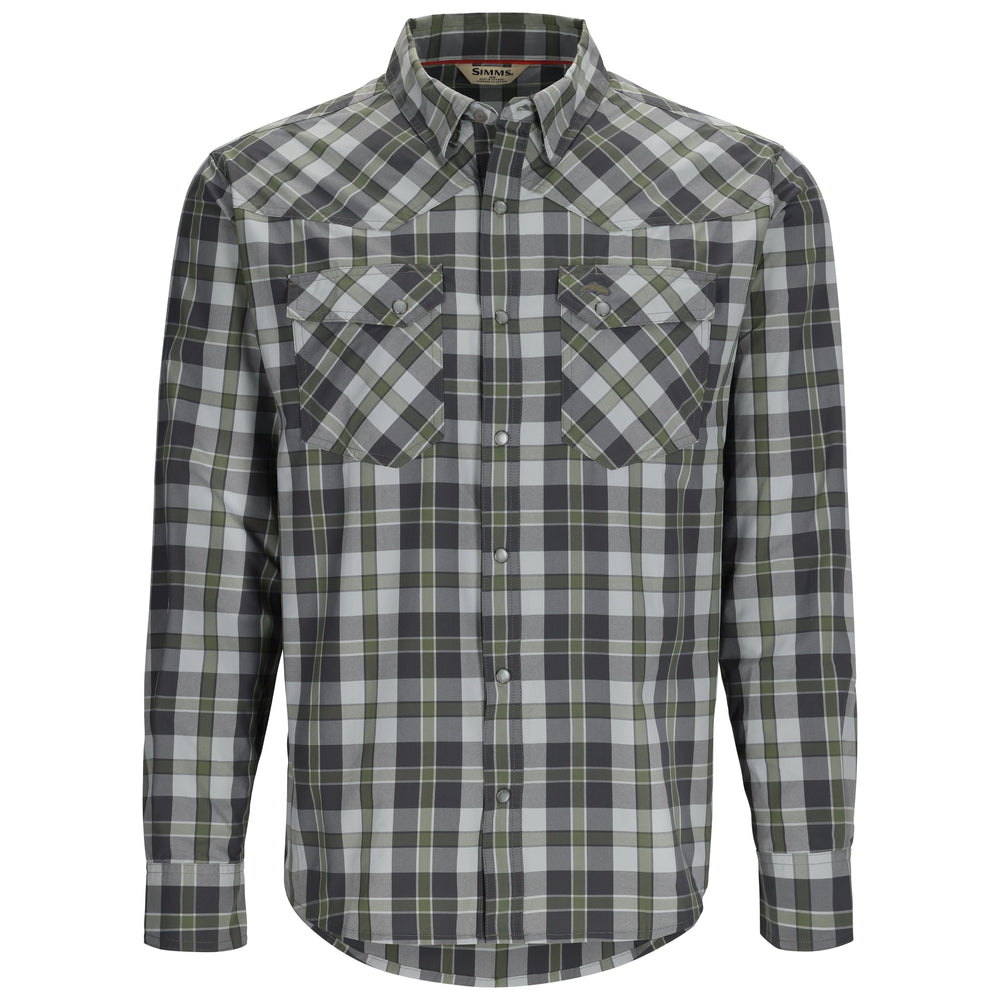 Simms Fishing M's Brackett LS Shirt - Sale, Backcountry Clover Plaid, view 2