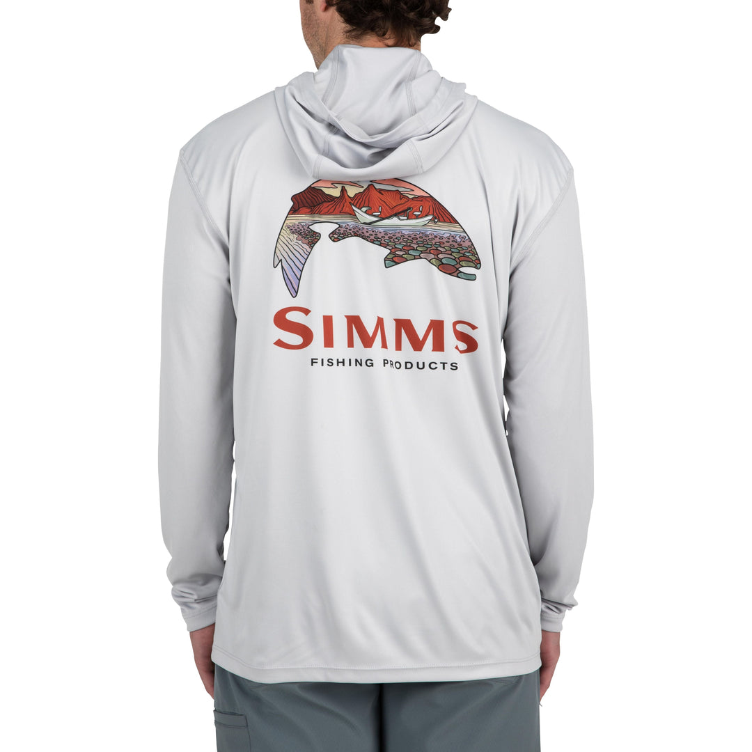 Simms Men's Tech Hoody - Artist Series Sale, Trout Logo Flame / Sterling, view 2